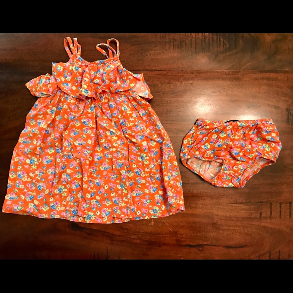 Girls Ralph Lauren Dress & Bloomers - size 18 mnth